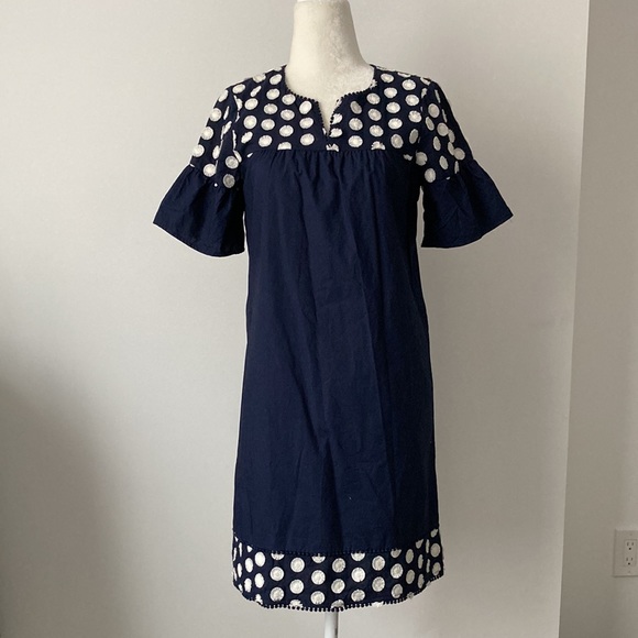 J.Crew Embroidered Dot Ruffle Dress - Picture 7 of 7